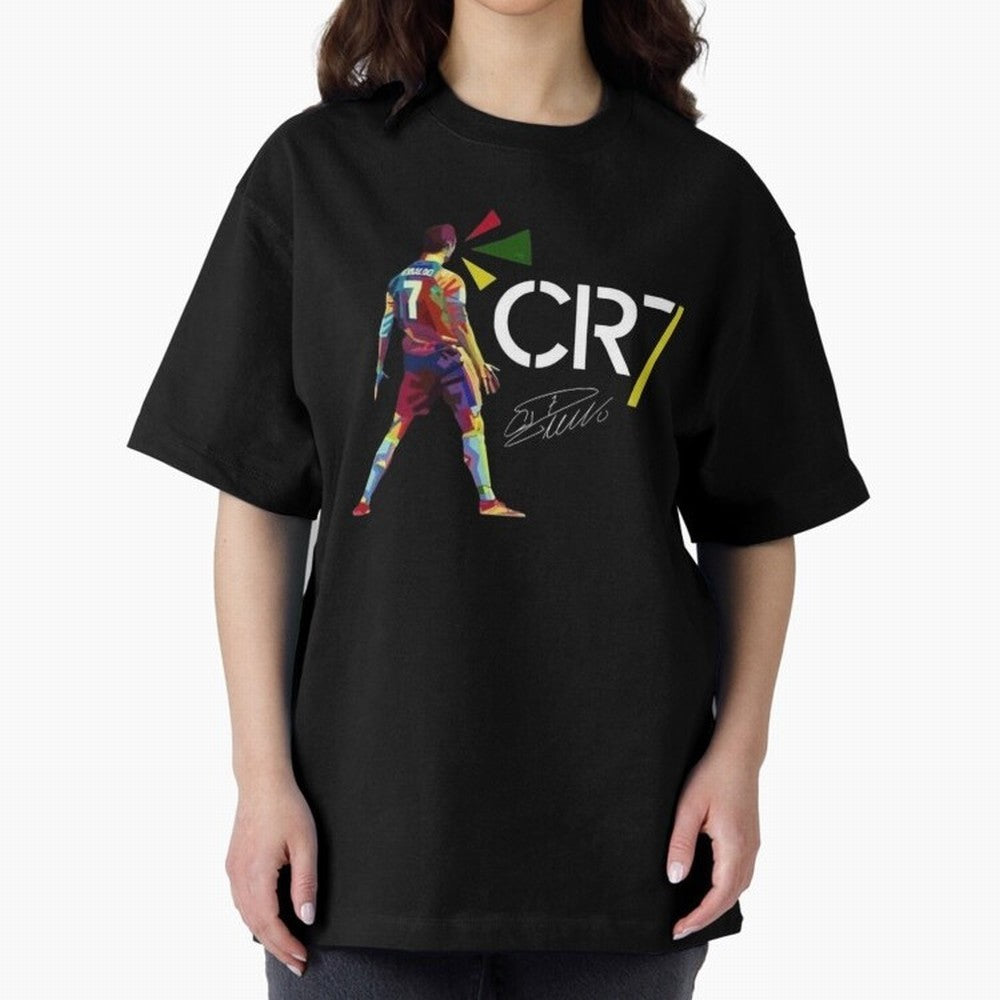 Cr7 Cristiano Ronaldo Signature Oversized T-Shirt Carry National Pride through FIFA World Cup 2026 USA Canada Mexico Spirit, Driven by Spain, Neymar, Haaland and Cristiano Ronaldo, Stadium Memories, Football Loyalty, International Chants and