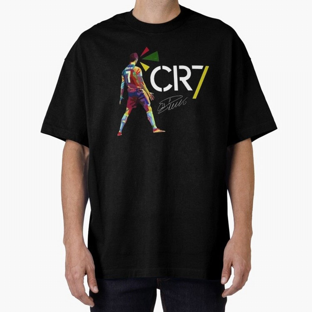 Cr7 Cristiano Ronaldo Signature Oversized T-Shirt Carry National Pride through FIFA World Cup 2026 USA Canada Mexico Spirit, Driven by Spain, Neymar, Haaland and Cristiano Ronaldo, Stadium Memories, Football Loyalty, International Chants and