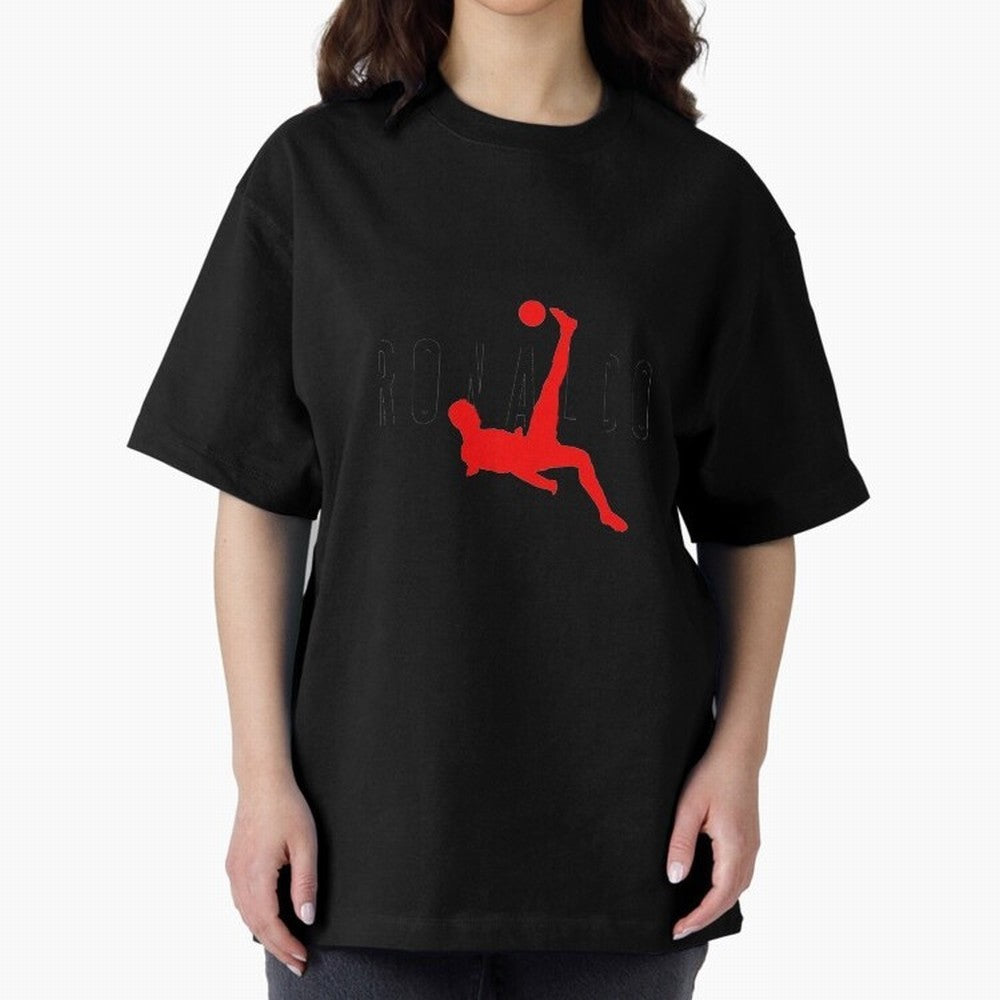 Air Ronaldo Oversized T-Shirt Bring Trophy Dreams to FIFA World Cup 2026 Group Stage for Fans of Haaland and England, Bringing Stadium Chants, National Pride, Trophy Dreams and Unforgettable Football Memories; Perfect for People Who Love Argentina,
