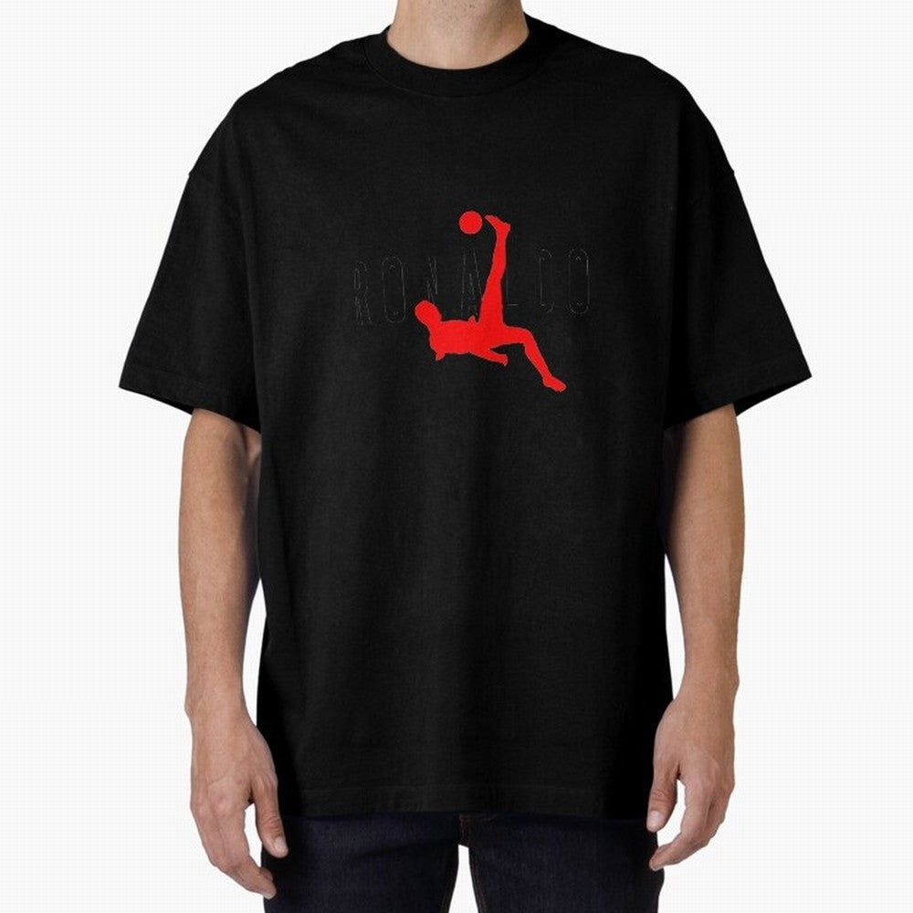 Air Ronaldo Oversized T-Shirt Bring Trophy Dreams to FIFA World Cup 2026 Group Stage for Fans of Haaland and England, Bringing Stadium Chants, National Pride, Trophy Dreams and Unforgettable Football Memories; Perfect for People Who Love Argentina,