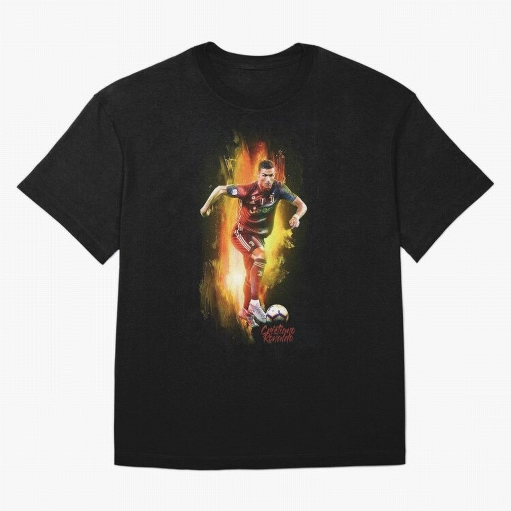 Ronaldo Wallpaper Oversized T-Shirt Turn Up for Global Football Passion for FIFA World Cup 2026 USA Canada Mexico, Made for Neymar, Haaland and Cristiano Ronaldo, Argentina, Worldwide Fan Energy, Dramatic Goals, Stadium Lights and Championship