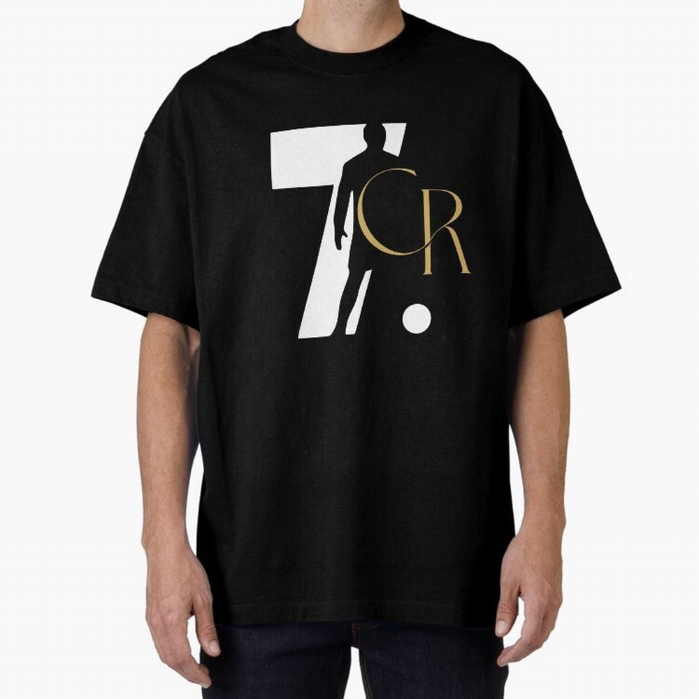Cristiano Ronaldo Oversized T-Shirt Cheer for FIFA World Cup 2026 Group Stage Celebrating Cristiano Ronaldo, Haaland and CR7, Argentina Energy, Match Day Excitement, Supporter Culture, Golden Goals and Global Football Passion; Great for Watch