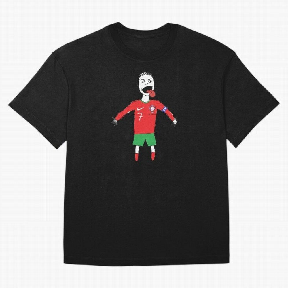 Badly Drawn Ronaldo Oversized T-Shirt Bring Legendary Rivalry Energy to FIFA World Cup 2026 Group Stage for Fans of Cristiano Ronaldo and Portugal, Spain and Germany, Bringing Match Day Excitement, Supporter Culture, Golden Goals and Global