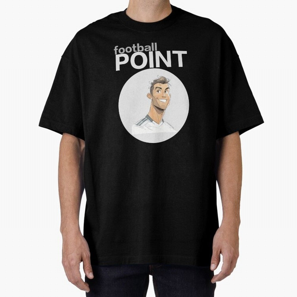 Cristiano Ronaldo POINT Oversized T-Shirt Celebrate Fan Culture around the FIFA World Cup 2026 USA Canada Mexico Journey through Neymar, Haaland and Cristiano Ronaldo Highlights, Argentina, France and Brazil Pride, Global Supporter Spirit,