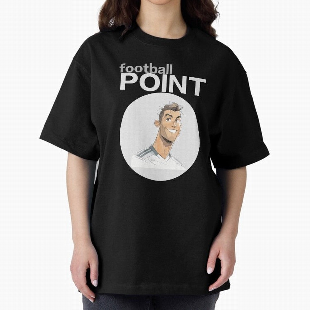 Cristiano Ronaldo POINT Oversized T-Shirt Celebrate Fan Culture around the FIFA World Cup 2026 USA Canada Mexico Journey through Neymar, Haaland and Cristiano Ronaldo Highlights, Argentina, France and Brazil Pride, Global Supporter Spirit,