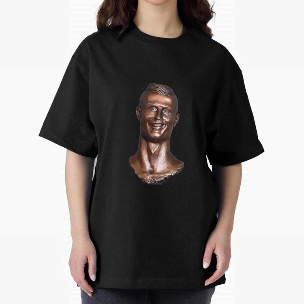 Cristiano Ronaldo Statue Oversized T-Shirt Bring Global Tournament Vibes to FIFA World Cup 2026 USA Canada Mexico Made for Cristiano Ronaldo, Argentina, France and Brazil Energy, Football Festival Excitement, Trophy Ambitions, Country Rivalries and