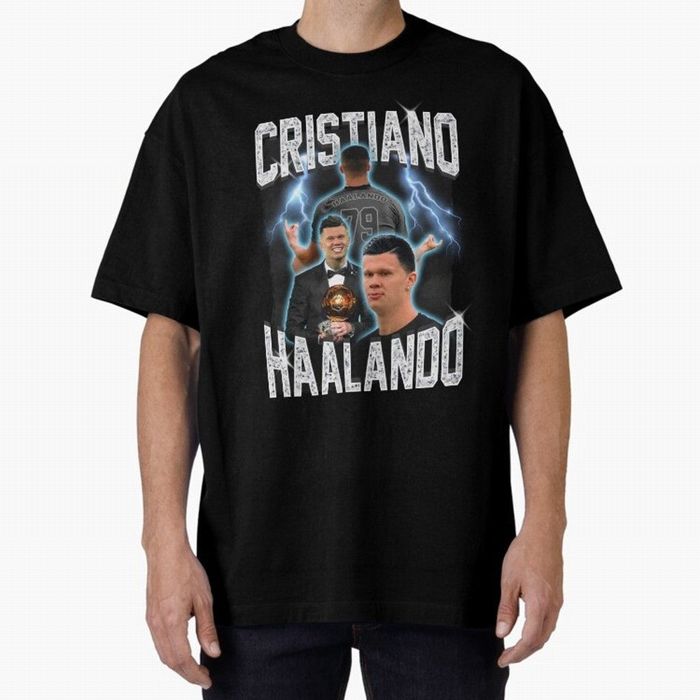 Cristiano Haalando Oversized T-Shirt Celebrate the Road through Match Day Hype around FIFA World Cup 2026, Neymar, England and Germany, Global Supporter Spirit, Legendary Goals, National Colors and Tournament Celebration; Made for Die Hard