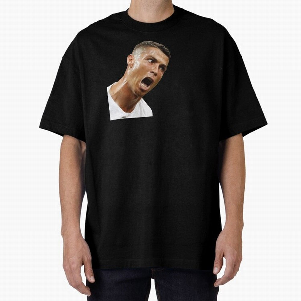 cristiano ronaldo siuuu meme Oversized T-Shirt Follow the Final Road of FIFA World Cup 2026 USA Canada Mexico Spirit, with Argentina and Brazil, CR7 and Messi, Champion Mindset, Group Stage Buzz, Knockout Tension and Passionate Fan Culture; Perfect