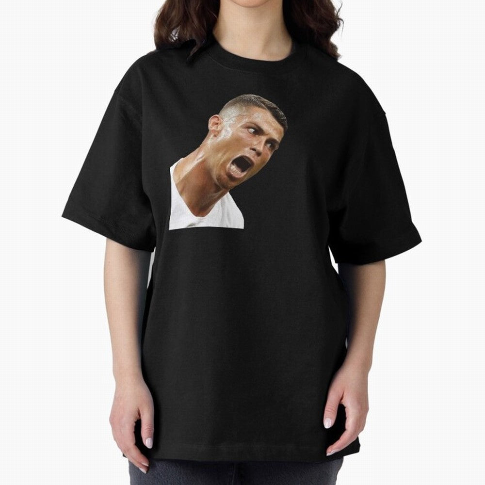 cristiano ronaldo siuuu meme Oversized T-Shirt Follow the Final Road of FIFA World Cup 2026 USA Canada Mexico Spirit, with Argentina and Brazil, CR7 and Messi, Champion Mindset, Group Stage Buzz, Knockout Tension and Passionate Fan Culture; Perfect