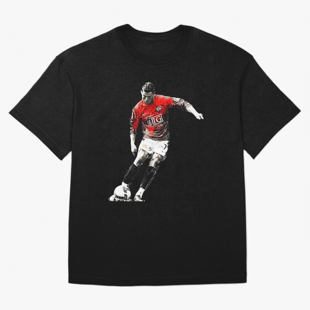 Cristiano Ronaldo Manchester 2008 Oversized T-Shirt Live for the Drama of FIFA World Cup 2026 Group Stage for Fans of Cristiano Ronaldo, Haaland and CR7 and France, Bringing Retro Football Energy, Iconic Rivalries, Trophy Chase Drama and Stadium