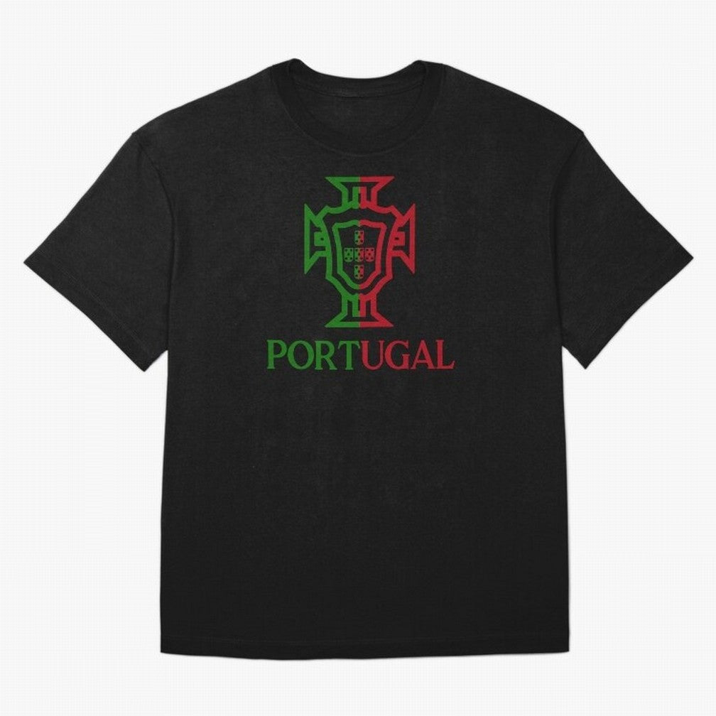 Portugal Tuga Oversized T-Shirt Feel the Trophy Chase of FIFA World Cup 2026 for Fans of Neymar, Haaland and Cristiano Ronaldo and Netherlands, Bringing Vintage Soccer Flavor, Modern Football Stars, National Flags and Final Night Emotion; Great for