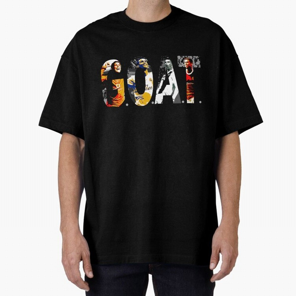 Cristiano Ronaldo, Greatest Football Player of All Time Oversized T-Shirt Follow the Final Road of Global Football Passion for FIFA World Cup 2026, Capturing Cristiano Ronaldo, Haaland and CR7, Brazil, Match Day Excitement, Supporter Culture,