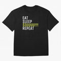 Eat sleep siuuu repeat Oversized T-Shirt Carry the Colors and Pride of the FIFA World Cup 2026 USA Canada Mexico Journey through Mbappe Highlights, Germany Pride, Stadium Chants, National Pride, Trophy Dreams and Unforgettable Football Memories;