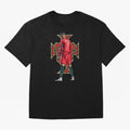 Cristiano Ronaldo Portugal Logo Oversized T-Shirt Bring a Vintage Feel to FIFA World Cup 2026 for Fans of Neymar, Haaland and Cristiano Ronaldo and Portugal, Spain and Germany, Bringing Stadium Chants, National Pride, Trophy Dreams and