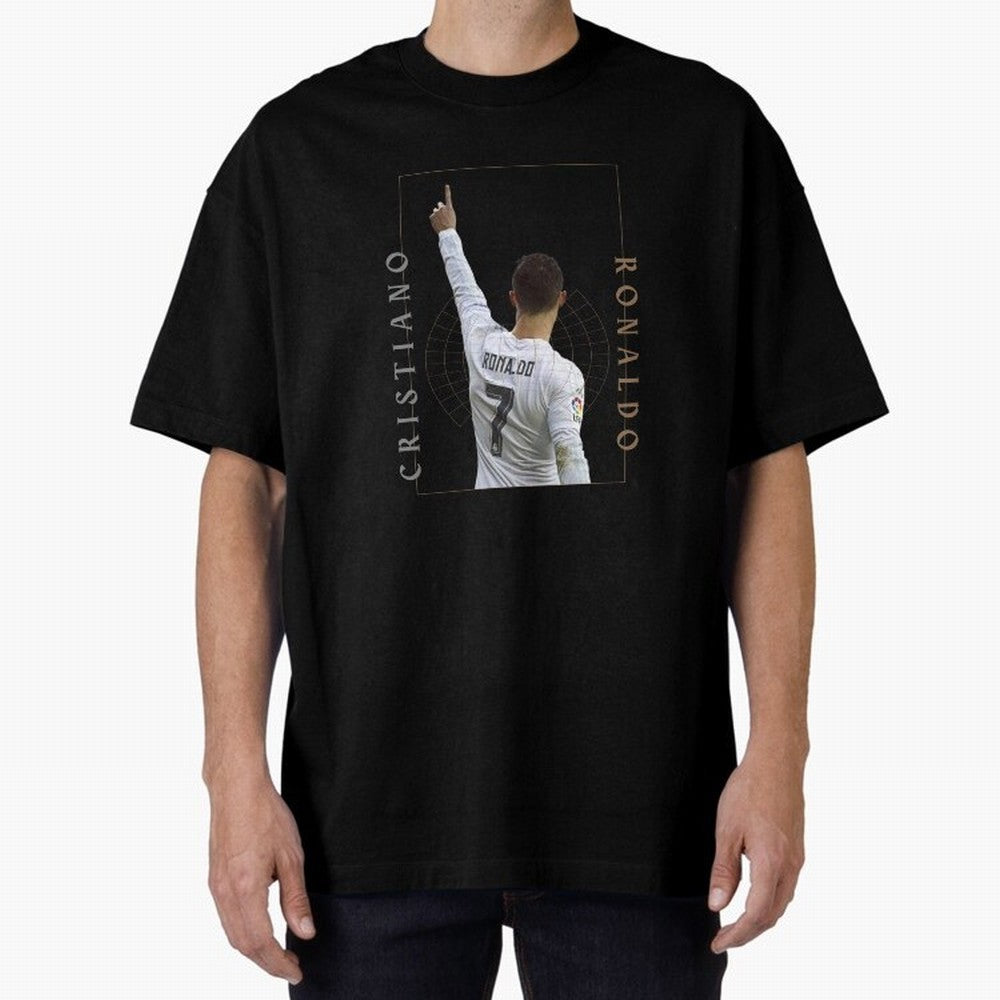 Cristiano Ronaldo CR7 Best Seller Oversized T-Shirt Follow the Final Road of FIFA World Cup 2026 for Fans of Cristiano Ronaldo, Haaland and CR7 and France, Bringing Match Day Excitement, Supporter Culture, Golden Goals and Global Football Passion;