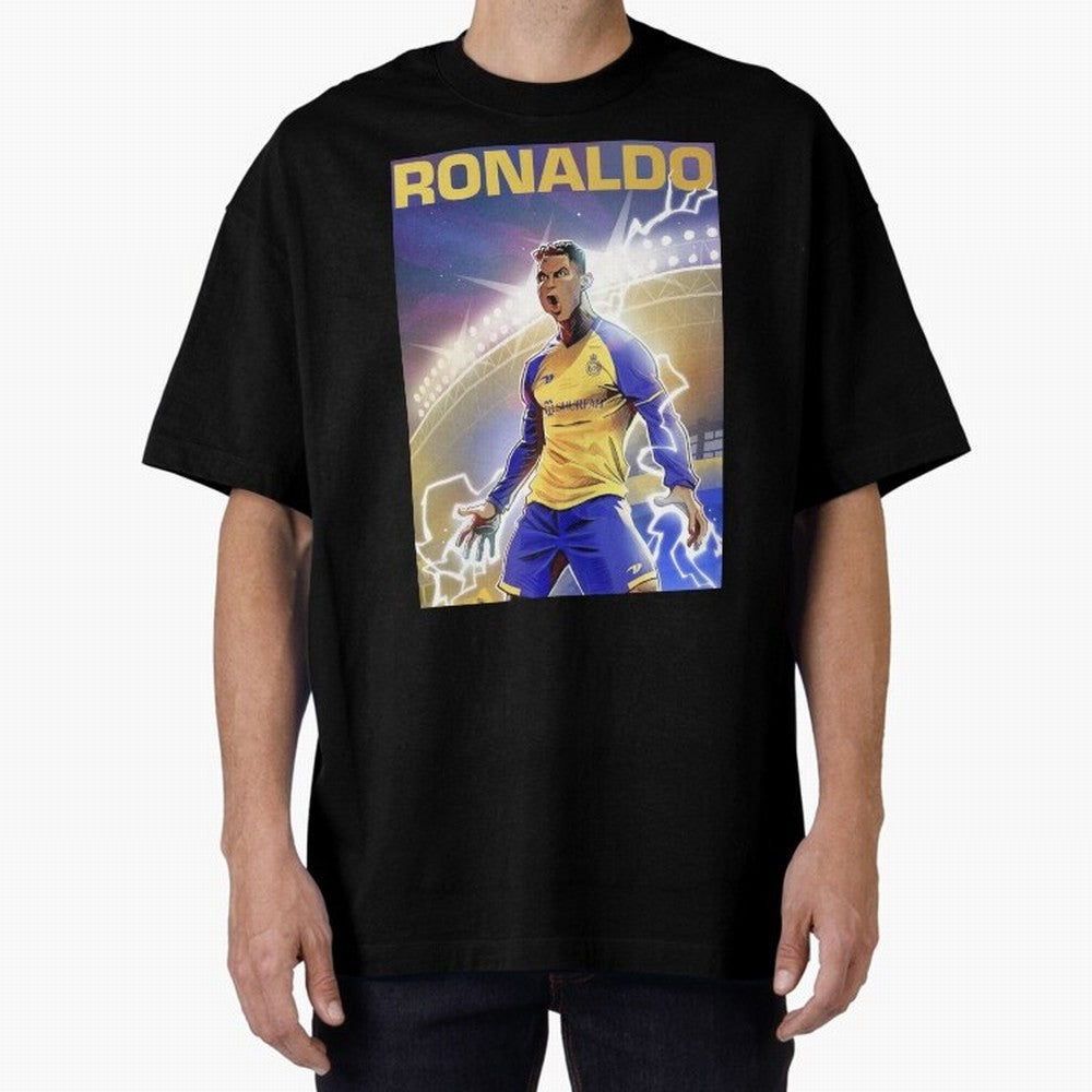 Ronaldo Al-Nassr Football Club - Oversized T-Shirt Make Game Day About FIFA World Cup 2026 USA Canada Mexico for Fans of CR7 and Messi and Argentina, France and Brazil, Bringing Stadium Memories, Football Loyalty, International Chants and