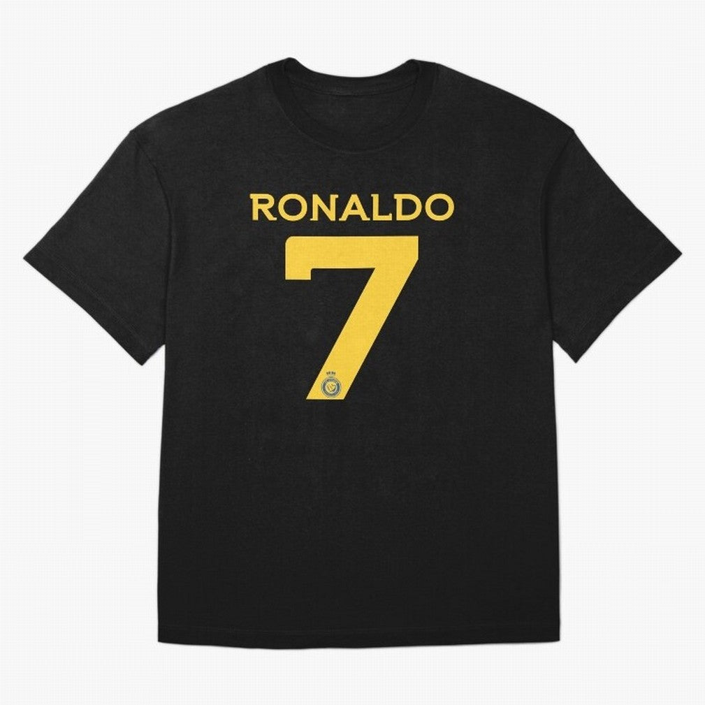 Ronaldo 7 Al-Nassr Football Club - Oversized T-Shirt Celebrate Soccer Greatness during FIFA World Cup 2026 Spirit, Capturing Portugal, Cristiano Ronaldo, Sports Nostalgia, International Competition, Famous Players and Unforgettable Victories; Made