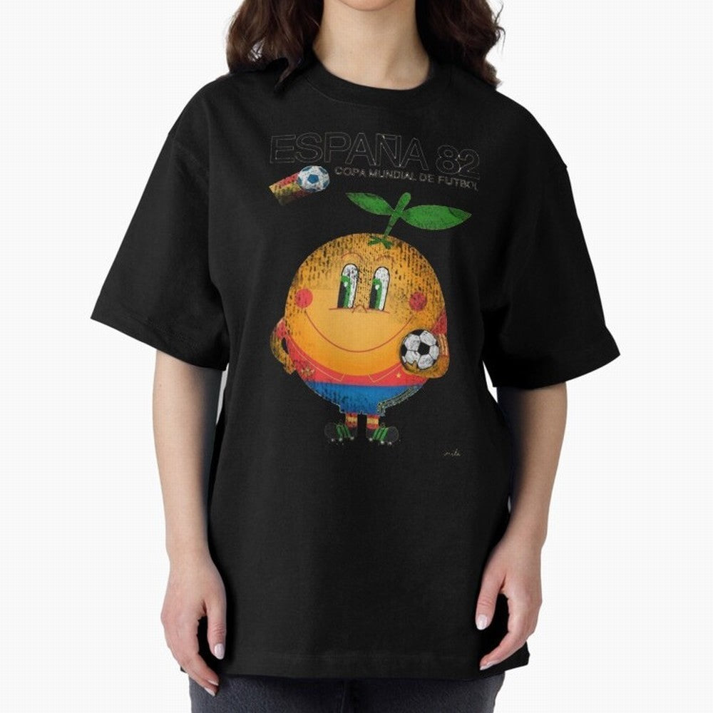Espana 82 Oversized T-Shirt Make Memories around Global Football Passion for FIFA World Cup 2026 Group Stage, Filled with Messi, Neymar and Mbappe, Brazil, Worldwide Fan Energy, Dramatic Goals, Stadium Lights and Championship Celebrations; Great
