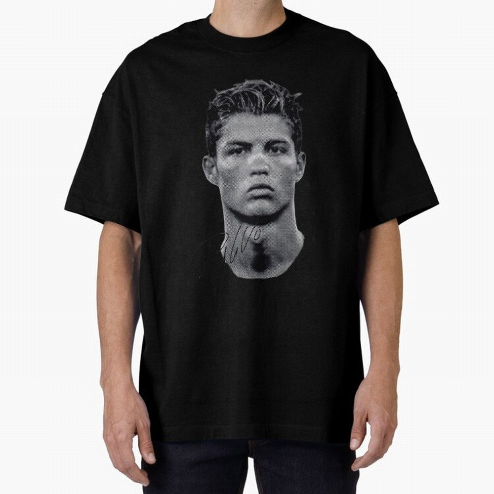 Cristiano Ronaldo Vintage Tshirt Oversized T-Shirt Stand Proud for Match Day Hype around FIFA World Cup 2026 Group Stage, Messi and Cristiano Ronaldo, Argentina, France and Brazil, Football Festival Excitement, Trophy Ambitions, Country Rivalries