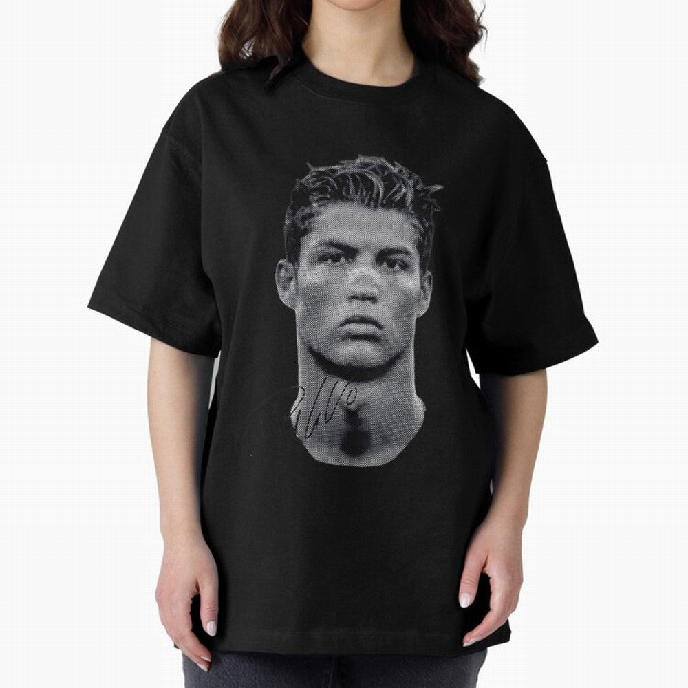 Cristiano Ronaldo Vintage Tshirt Oversized T-Shirt Stand Proud for Match Day Hype around FIFA World Cup 2026 Group Stage, Messi and Cristiano Ronaldo, Argentina, France and Brazil, Football Festival Excitement, Trophy Ambitions, Country Rivalries