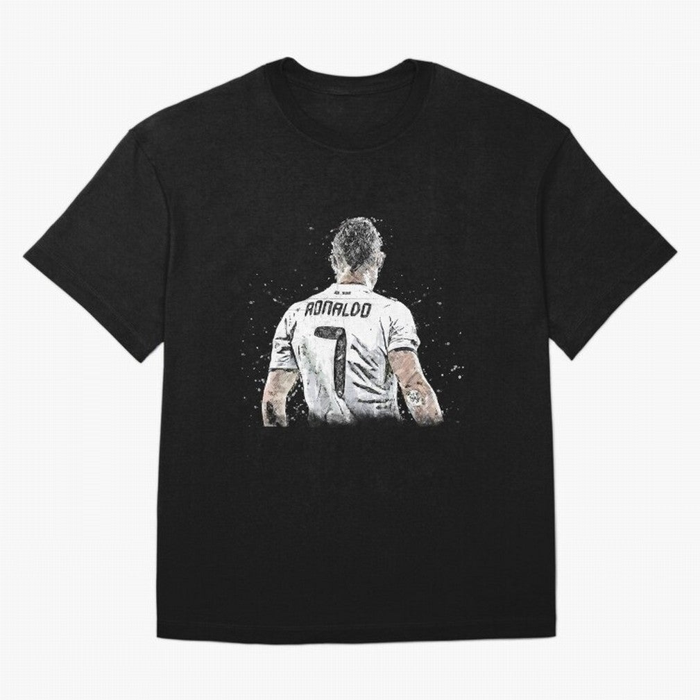 Cristiano ronaldo back Oversized T-Shirt Represent the Passion of Global Football Passion for FIFA World Cup 2026 Group Stage, Driven by Neymar, Haaland and Cristiano Ronaldo, France and Portugal, Fan Favorite Moments, National Team Passion, Big