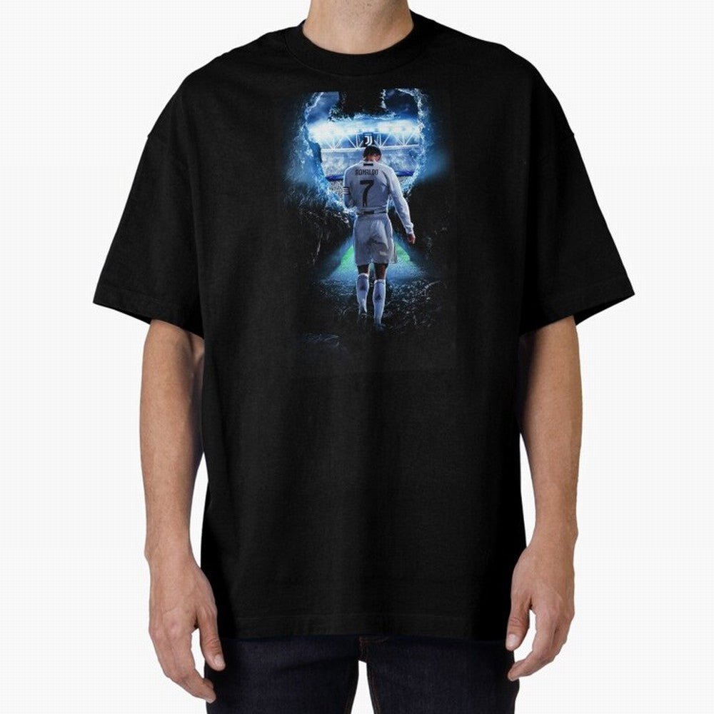 Football player Oversized T-Shirt Relive the Noise and Pride of the FIFA World Cup 2026 USA Canada Mexico Journey through Neymar Highlights, Spain Pride, Stadium Chants, National Pride, Trophy Dreams and Unforgettable Football Memories; Made for