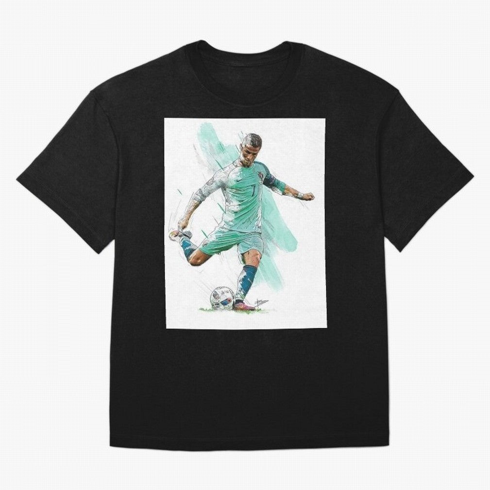 Cristiano ronaldo 7 Oversized T-Shirt Celebrate Football Heritage in Global Football Passion for FIFA World Cup 2026 USA Canada Mexico, Inspired by Neymar, England and Germany, Classic Soccer Heritage, Championship Pressure, Fan Loyalty and