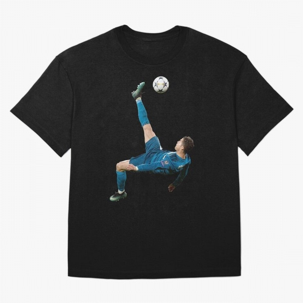 CRISTIANO RONALDO BICYCLE KICK Classic Oversized T-Shirt Support the Legends of FIFA World Cup 2026 Group Stage Capturing Messi, CR7 and Mbappe, Argentina Energy, Champion Mindset, Group Stage Buzz, Knockout Tension and Passionate Fan Culture; Made