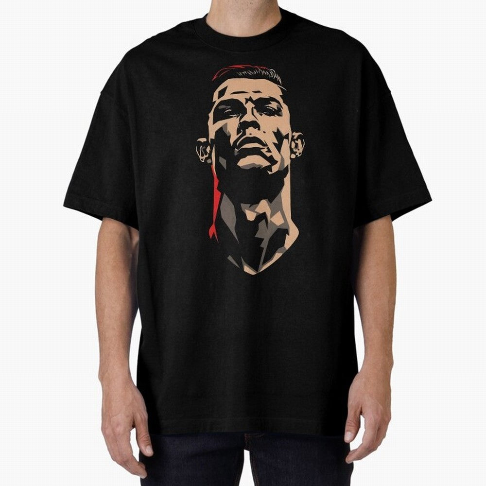 Cristiano Ronaldo CR7 Oversized T-Shirt Capture Stadium Memories from FIFA World Cup 2026 Group Stage with Haaland and Mbappe, Brazil Energy, Match Day Excitement, Supporter Culture, Golden Goals and Global Football Passion; Ideal for Football