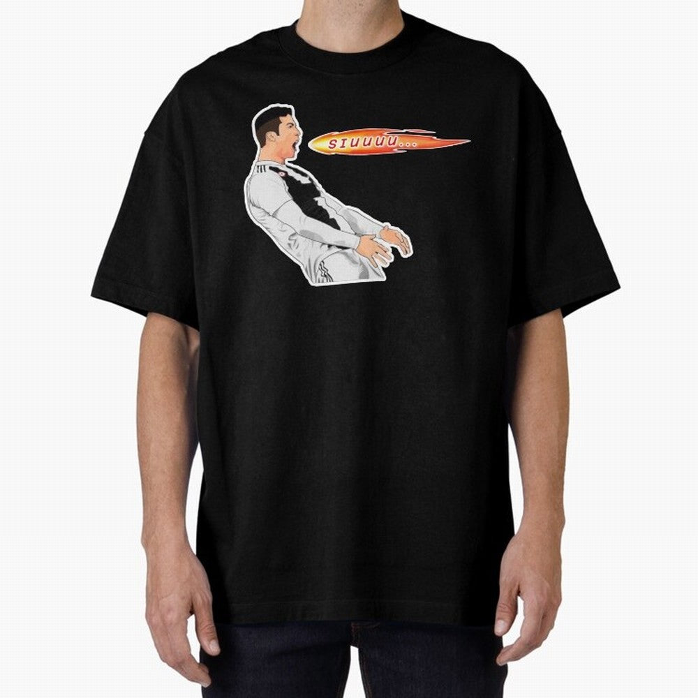 Siuuu Cristiano ronaldo funny Oversized T-Shirt Show Fan Pride Across FIFA World Cup 2026 USA Canada Mexico Spirit, Driven by England, Messi, Supporter Pride, Iconic Celebrations, Legendary Names and Global Match Day Energy; Great for Watch