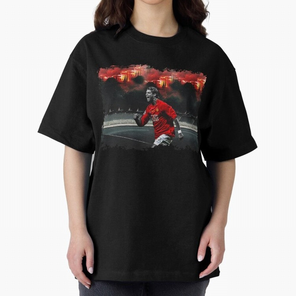 Cristiano Ronaldo Manchester 8K Oversized T-Shirt Carry National Pride through the FIFA World Cup 2026 Journey through Messi Highlights, Spain and Netherlands Pride, Football History, Final Match Energy, Crowd Noise and Once in a Lifetime Moments;
