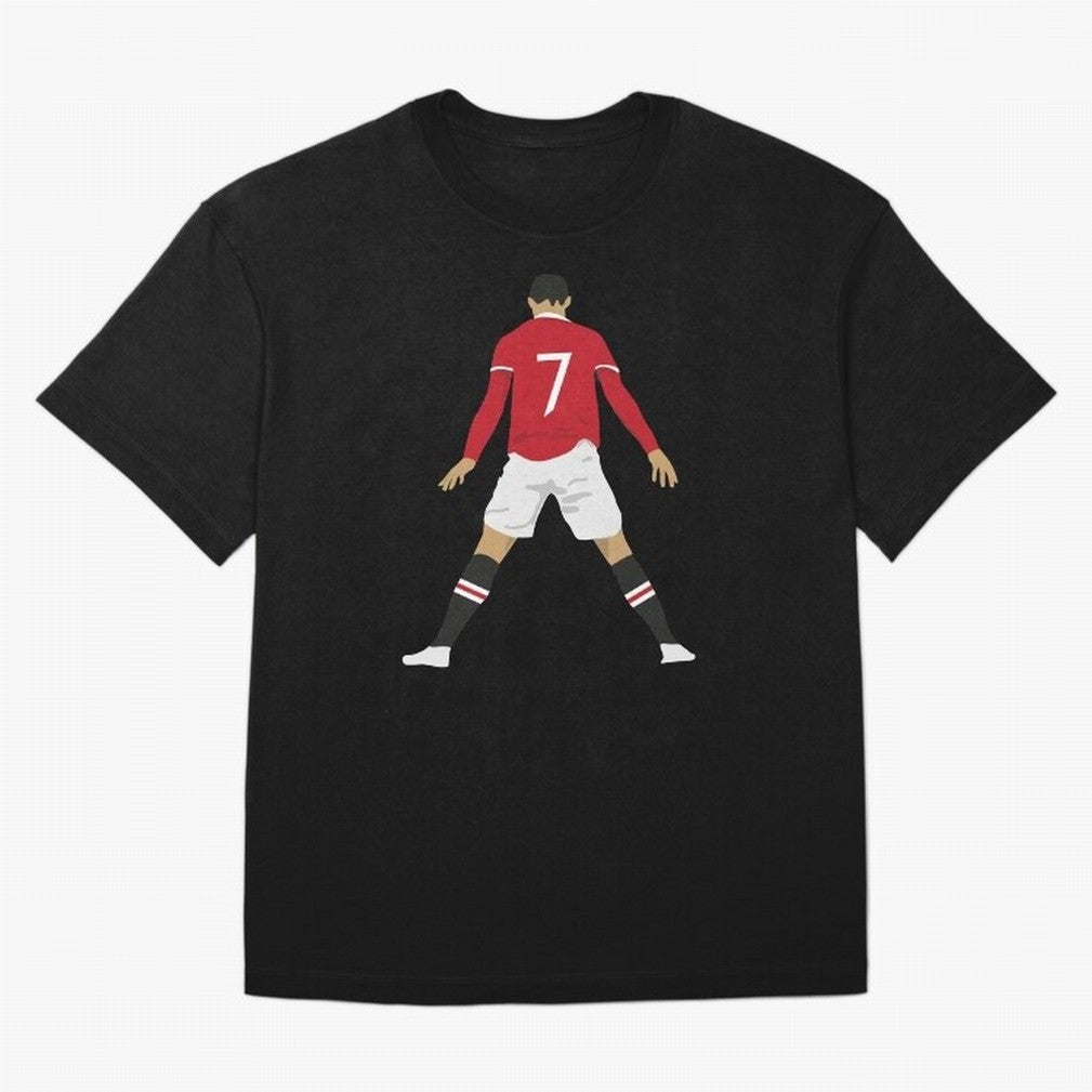 CR7 Man U | SIIIIIUUUUUUU (Celebration) Oversized T-Shirt Honor FIFA World Cup 2026 Group Stage for Fans of CR7 and Spain and Netherlands, Bringing Goal Celebration Energy, Supporter Heritage, Football Icons and Worldwide Tournament Joy; Made for