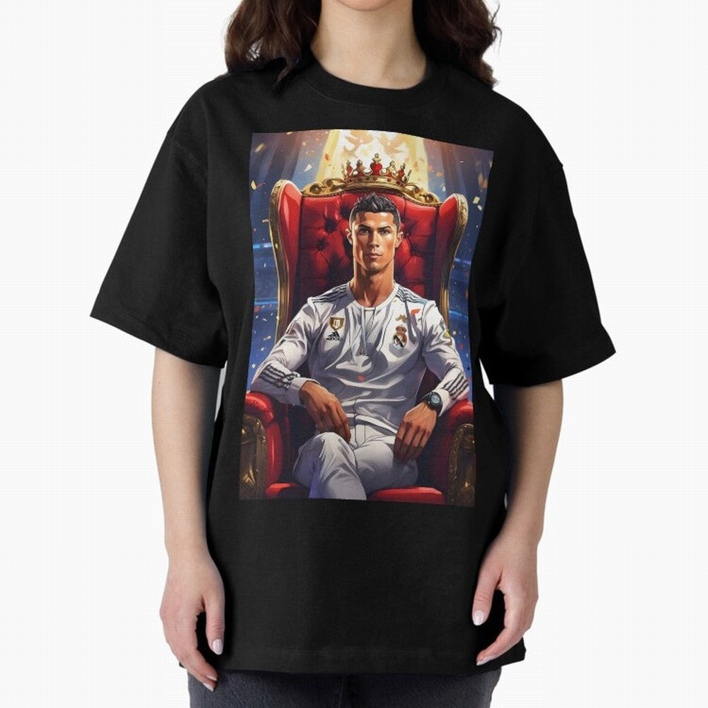 King Cristiano Ronaldo Oversized T-Shirt Celebrate Fan Favorites in FIFA World Cup 2026 USA Canada Mexico Spirit, Featuring England, France and Netherlands, Mbappe and Neymar, Game Day Rituals, Football Legends, Country Pride and the Road to the
