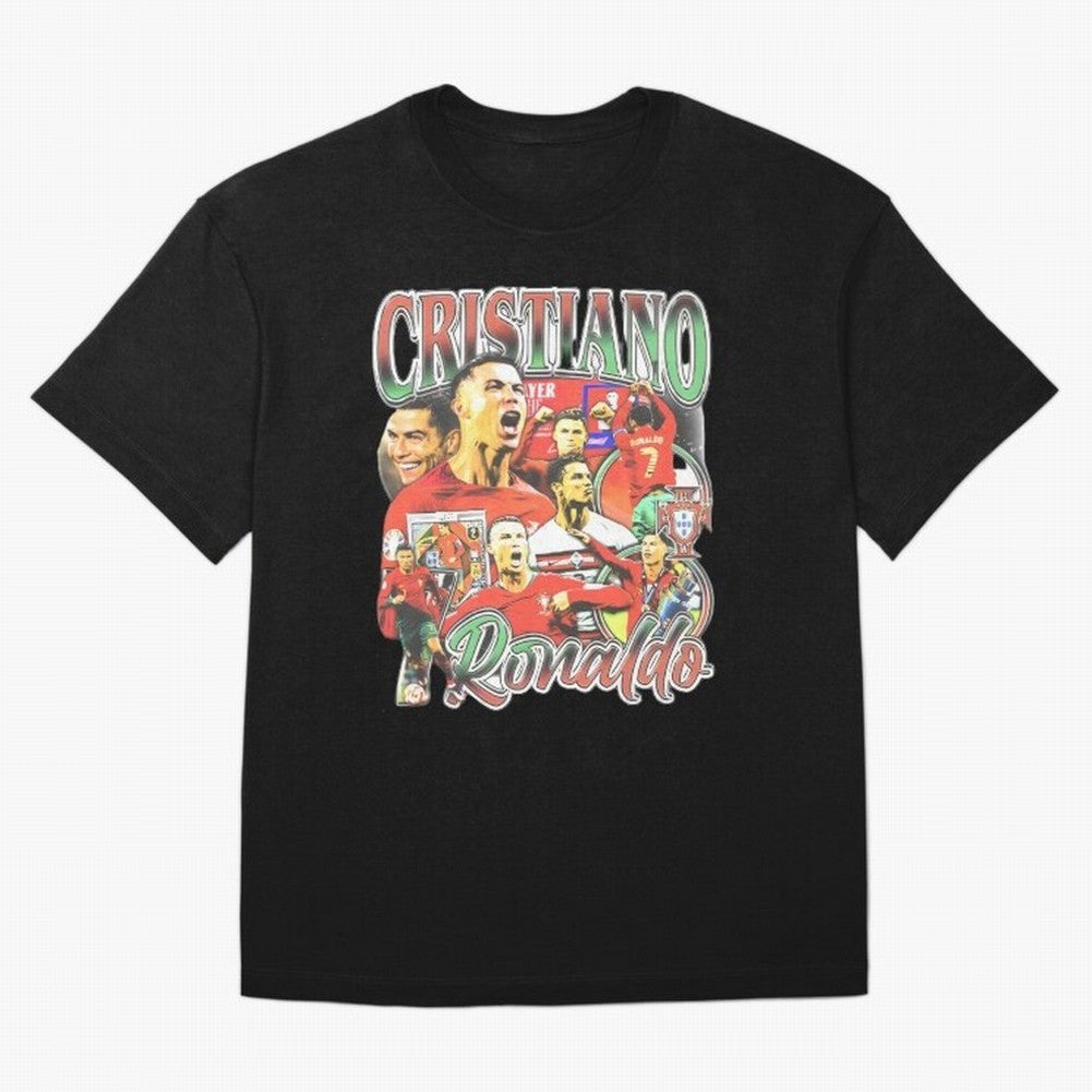 Cristiano Ronaldo Graphic Shirt Oversized T-Shirt Feel the Heartbeat of Match Day Hype around FIFA World Cup 2026, Haaland, Netherlands, Football History, Final Match Energy, Crowd Noise and Once in a Lifetime Moments; Created for Match Day