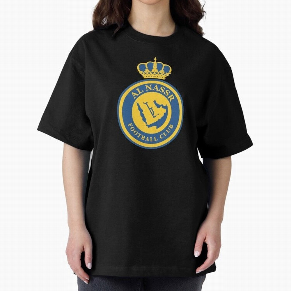 Al-Nassr Football Club - Oversized T-Shirt Celebrate National Team Dreams in FIFA World Cup 2026 Group Stage Inspired by Cristiano Ronaldo, Haaland and CR7, France Energy, Vintage Soccer Flavor, Modern Football Stars, National Flags and Final Night