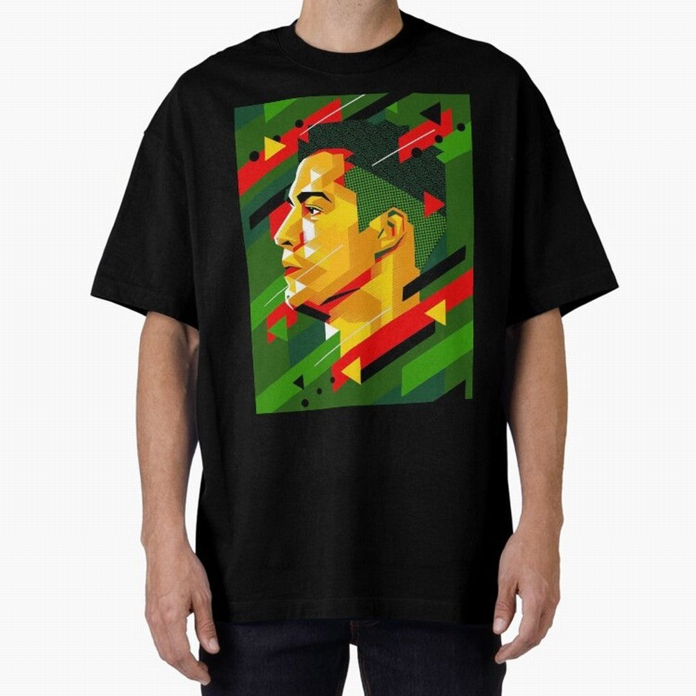 Cristiano Ronaldo Oversized T-Shirt Remember FIFA World Cup 2026 Group Stage for Fans of Cristiano Ronaldo, Haaland and CR7 and Argentina, Bringing Stadium Memories, Football Loyalty, International Chants and Championship Tradition; Perfect for