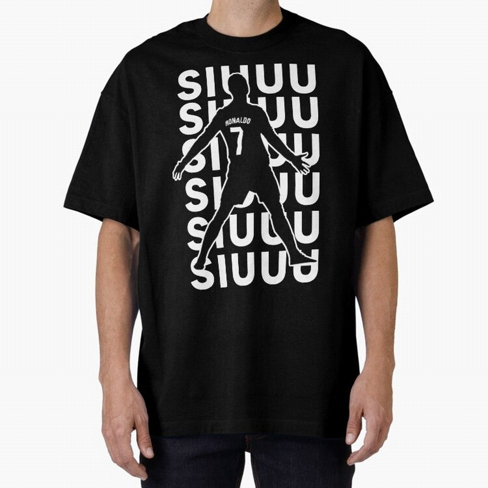 siuuu ronaldo Cristiano CR7 memes MUFC Oversized T-Shirt Feel the Trophy Chase of Match Day Hype around FIFA World Cup 2026 Group Stage, Messi, Neymar and Mbappe, Spain, Championship Spirit, Famous Goals, Roaring Crowds and International Football