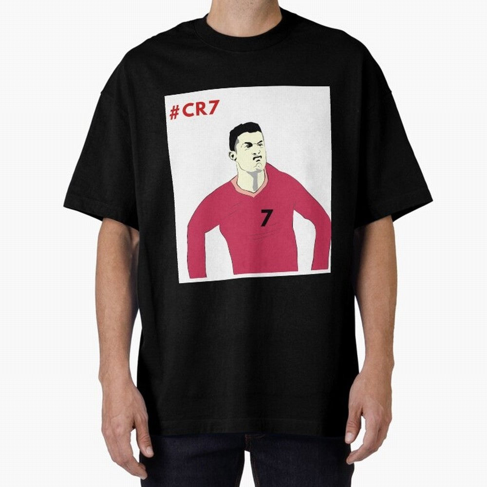 Cristiano ronaldo Oversized T-Shirt Join Supporters Worldwide for FIFA World Cup 2026 USA Canada Mexico for Fans of Messi, CR7 and Mbappe and Argentina, Bringing Sports Nostalgia, International Competition, Famous Players and Unforgettable