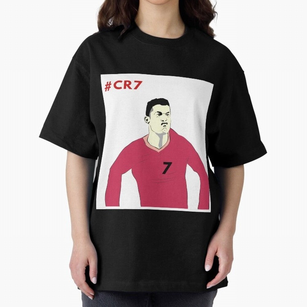 Cristiano ronaldo Oversized T-Shirt Join Supporters Worldwide for FIFA World Cup 2026 USA Canada Mexico for Fans of Messi, CR7 and Mbappe and Argentina, Bringing Sports Nostalgia, International Competition, Famous Players and Unforgettable