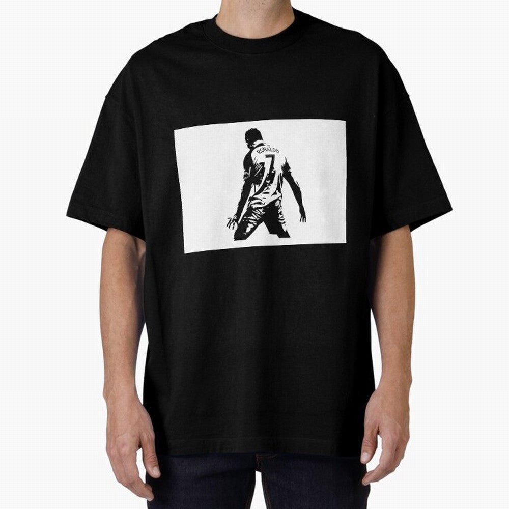 Cristiano Ronaldo Oversized T-Shirt Represent Fans Who Live for Match Day Hype around FIFA World Cup 2026 Group Stage, Mbappe, Portugal, Football Passion, Legendary Performances, Festival Vibes and Supporter Community; Great for Watch Parties,