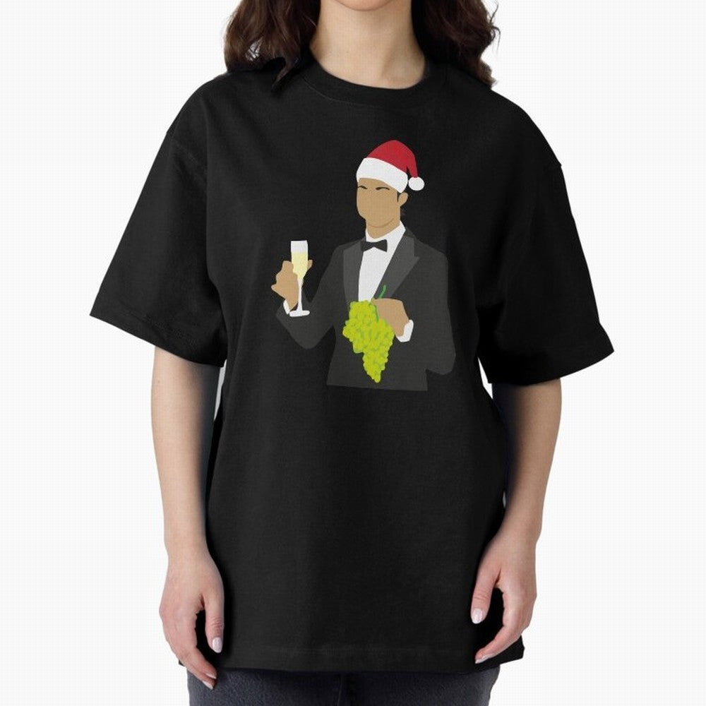 Cristiano Ronaldo enjoing Christmas Oversized T-Shirt Live the Energy of FIFA World Cup 2026 Spirit, Built around Argentina and Brazil, Messi, Vintage Soccer Flavor, Modern Football Stars, National Flags and Final Night Emotion; Ideal for Fans Who
