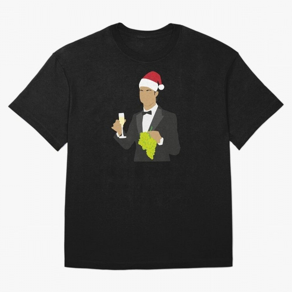 Cristiano Ronaldo enjoing Christmas Oversized T-Shirt Live the Energy of FIFA World Cup 2026 Spirit, Built around Argentina and Brazil, Messi, Vintage Soccer Flavor, Modern Football Stars, National Flags and Final Night Emotion; Ideal for Fans Who