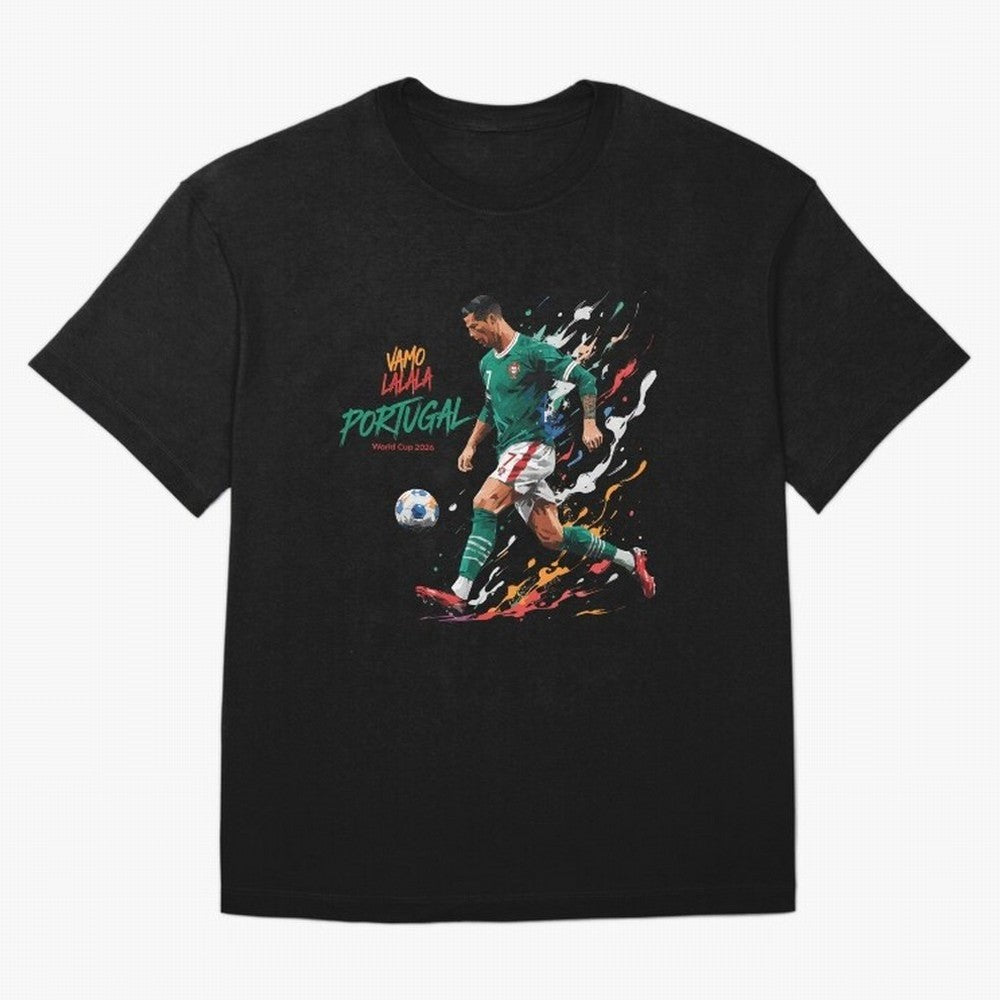 Portugal CR7 Fan World Cup 26 Oversized T-Shirt Cheer for the FIFA World Cup 2026 Journey through Messi, Neymar and Mbappe Highlights, Argentina and Brazil Pride, Football History, Final Match Energy, Crowd Noise and Once in a Lifetime Moments;