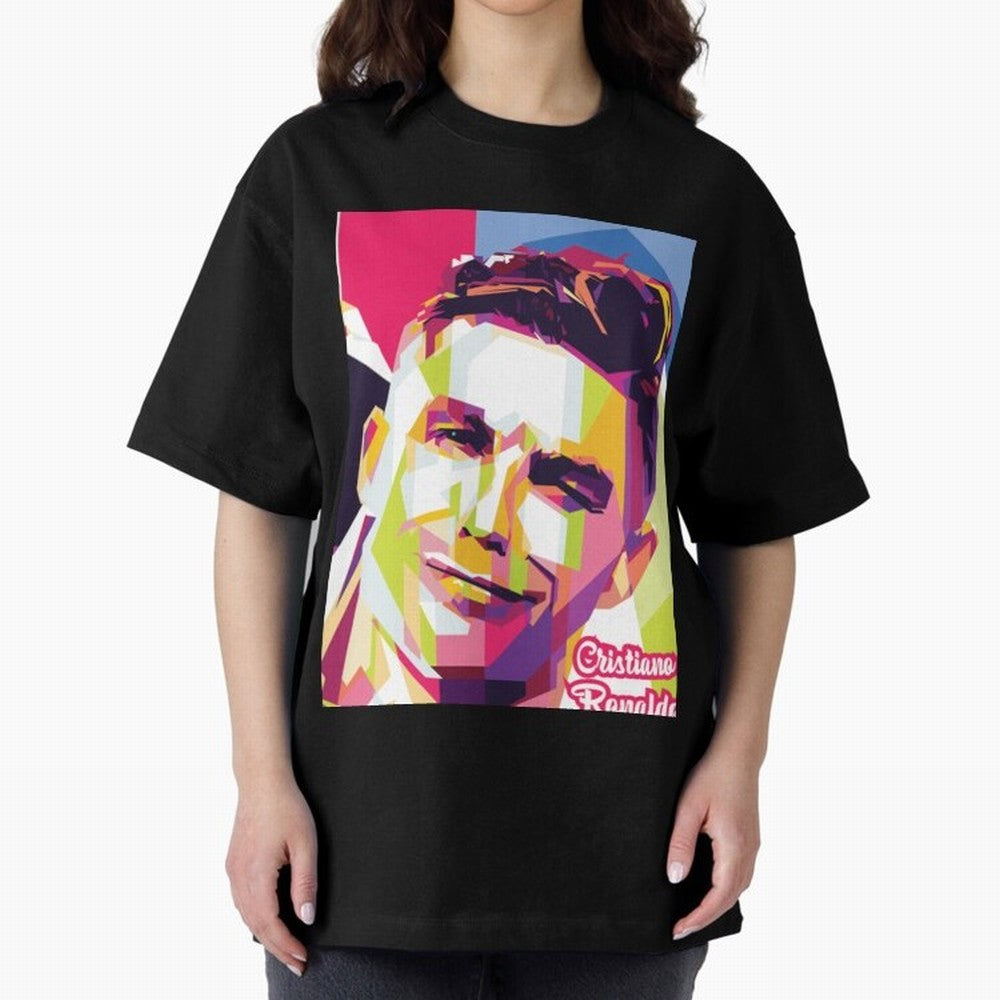 Cristiano Ronaldo Cristiano Ronaldo Oversized T-Shirt Stand with FIFA World Cup 2026 USA Canada Mexico for Fans of Mbappe and Neymar and France, Bringing Fan Favorite Moments, National Team Passion, Big Match Drama and Soccer History; Perfect for