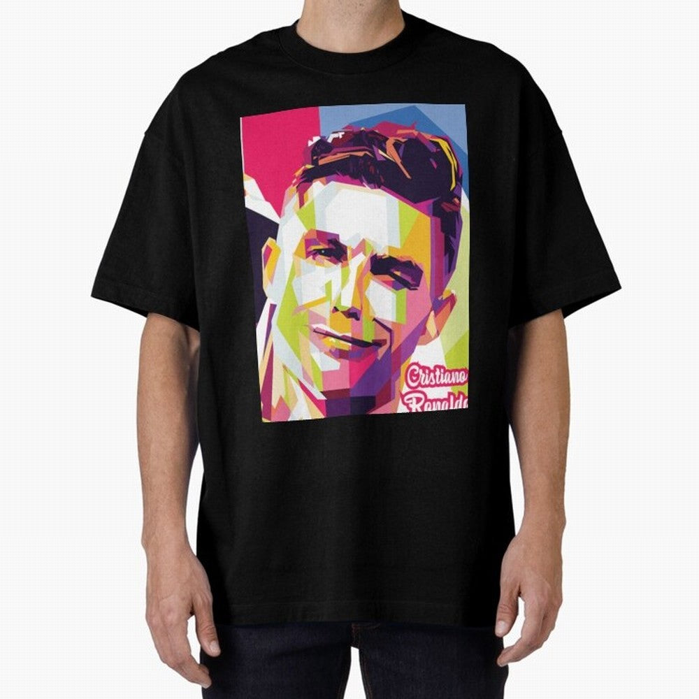 Cristiano Ronaldo Cristiano Ronaldo Oversized T-Shirt Stand with FIFA World Cup 2026 USA Canada Mexico for Fans of Mbappe and Neymar and France, Bringing Fan Favorite Moments, National Team Passion, Big Match Drama and Soccer History; Perfect for