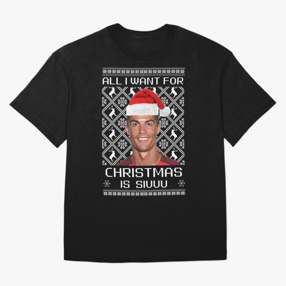 cristiano ronaldo siuuu christmas sweater Oversized T-Shirt Represent Fans Who Live for FIFA World Cup 2026 Group Stage Spirit, with Portugal, Spain and Germany, Neymar, Stadium Chants, National Pride, Trophy Dreams and Unforgettable Football