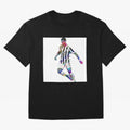 Cristiano Ronaldo art design. Cristiano Ronaldo sketch art Oversized T-Shirt Feel the Heartbeat of Match Day Hype around FIFA World Cup 2026, Haaland, Germany, Game Day Rituals, Football Legends, Country Pride and the Road to the Final; Great for