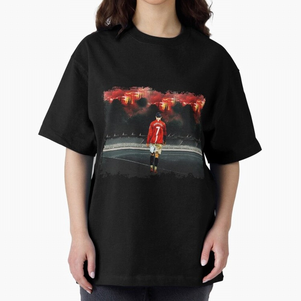 Cristiano Ronaldo 8K Oversized T-Shirt Join Supporters Worldwide for FIFA World Cup 2026 Group Stage for Fans of CR7 and Messi and Netherlands, Bringing Football History, Final Match Energy, Crowd Noise and Once in a Lifetime Moments; Perfect for