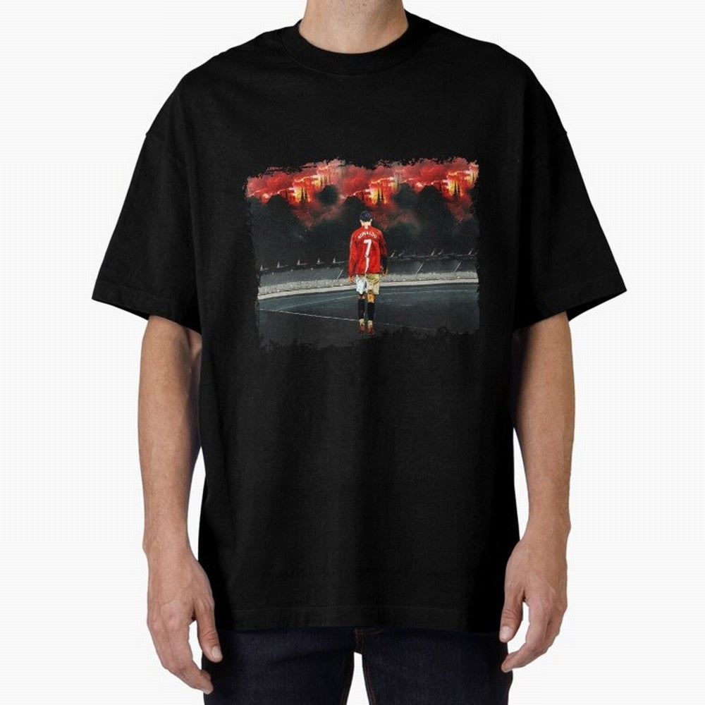 Cristiano Ronaldo 8K Oversized T-Shirt Join Supporters Worldwide for FIFA World Cup 2026 Group Stage for Fans of CR7 and Messi and Netherlands, Bringing Football History, Final Match Energy, Crowd Noise and Once in a Lifetime Moments; Perfect for