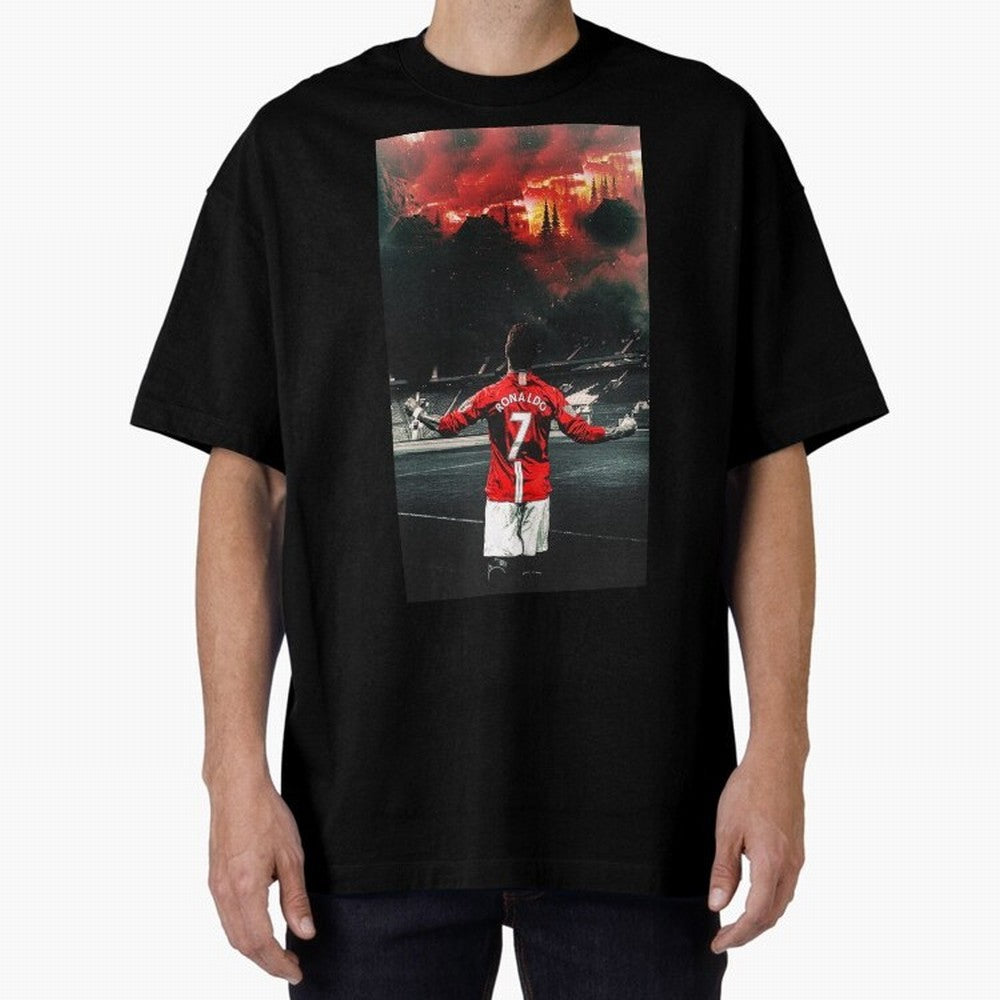 cristiano ronaldo manchester Oversized T-Shirt Stand Out with Spirit from Global Football Passion for FIFA World Cup 2026 USA Canada Mexico, Centered on Mbappe, Germany, Football History, Final Match Energy, Crowd Noise and Once in a Lifetime